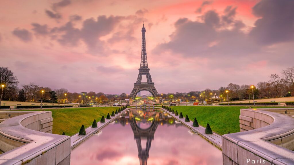 Iconic Eiffel Tower in Paris, a must-see landmark for anyone visiting or living in Paris