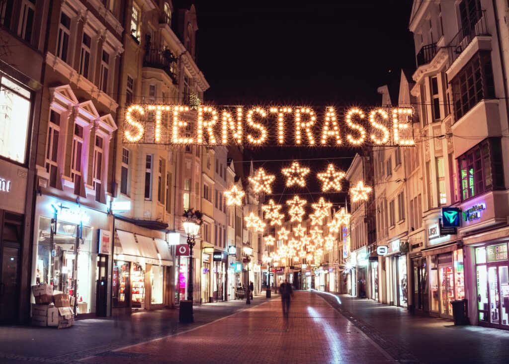 The Bustling Sternstrasse in the Historic Center of Bonn